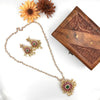 Pearl haram removable AD stone pendant  J356
