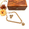 Kerala traditional style green stone necklace J081