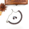 Oxidized red designer necklace 150