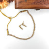 AD stone designer necklace J430