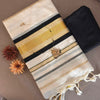 Kerala Set saree black stripes