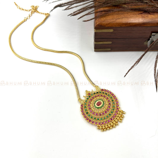 Traditional jewellery #BHTN100 Golden Tone Chain with Pendent