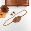 Red designer choker J434