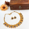Gold plated blue palaka mullamuttu mala J180