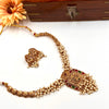 Pearl necklace with devi pendant J232