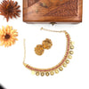 Gold Tone Kerala Style kashu Mala Necklace J086