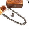 Oxidized black designer long haram J147